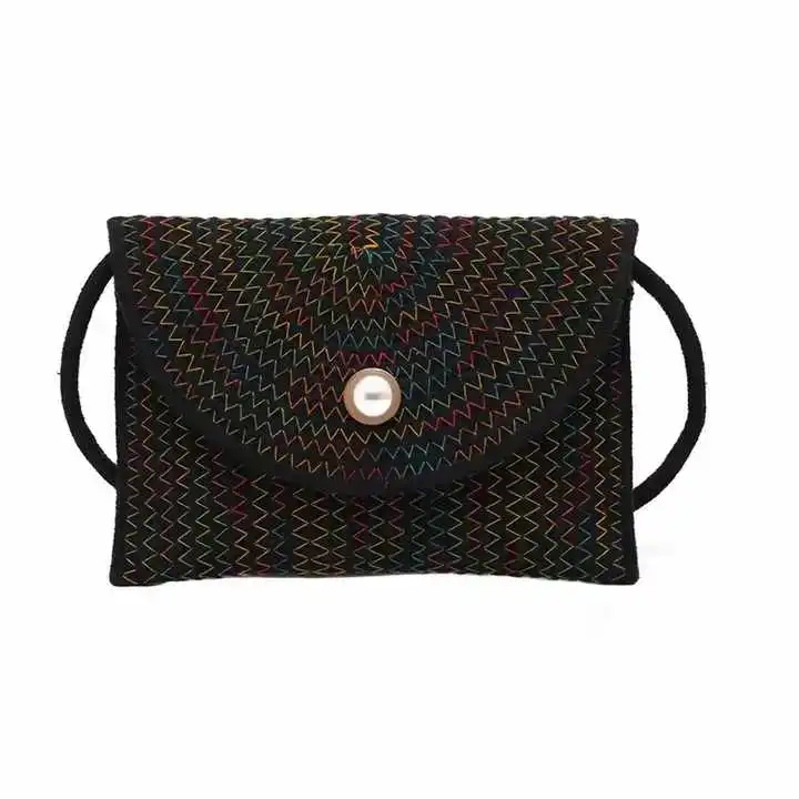 New Summer Grass Woven Bag Net Red Simple Vine Woven Bag Single Shoulder Crossbody Bag